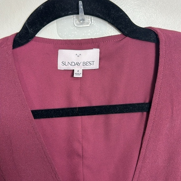 Aritzia Sunday Best Rand Mini Dress Maroon 4 - Picture 5 of 7